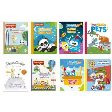 Imagem de Biblioteca Infantil - Kit com 8 livros almofadados pequenos para crian