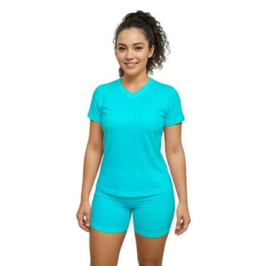 Imagem de Camiseta Feminina Manga Curta Dryfit Fitness Academia - Sunset Concept