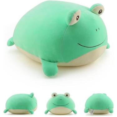 Imagem de Travesseiro de pelÃºcia sapo travesseiro de pelÃºcia redondo super mac