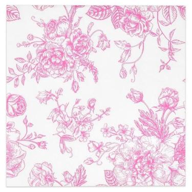 Imagem de Guardanapos para bebidas de coquetel, presente, boutique, rosa, floral