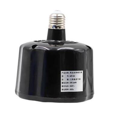 Imagem de Fenteer Acessórios para lâmpadas de aquecimento de aves, presentes de substituição para uso doméstico com temperatura ajustável, suprimentos multifuncionais, Preto