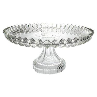Imagem de Boleira Prato para Bolo de Vidro Transparente Brasilia 26cm - City Gla