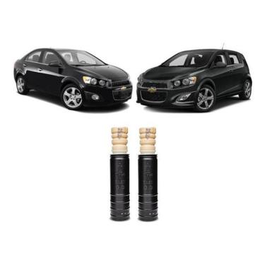 Imagem de Par Batente Coifa Amortecedor Traseiro Sonic 2012 2013 2014