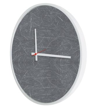 Imagem de Relogio Decorativo Round Branco Mostrador Cinzell Ponteiro Branco  50 cm Diâmetro