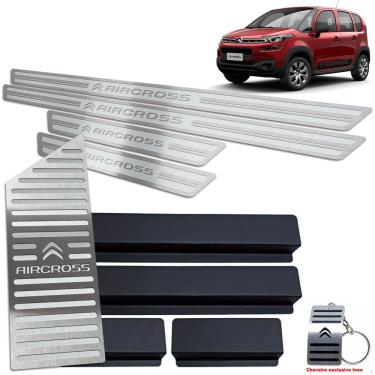 Imagem de Soleira Com Descanso Aço Inox Aircross 2017 A 2020 Prata