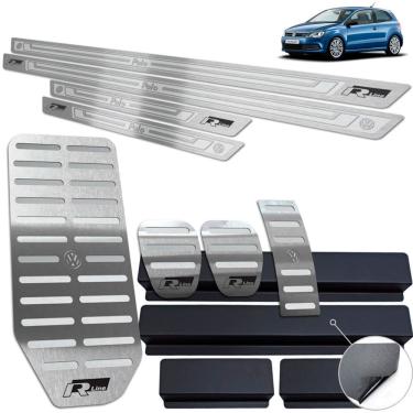 Imagem de Descanso Pedaleira Manual Soleira Polo R-Line 2003 15 Prata