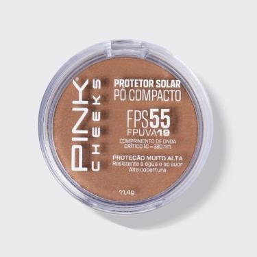Imagem de Protetor Solar Pó Compacto FPS 55 FPUVA 19 11,4g P40  PINK CHEEKS  Res
