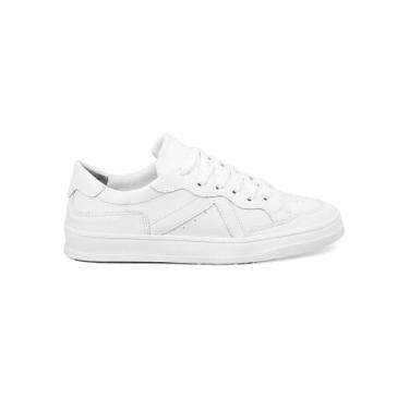 Imagem de Tenis Sapatenis Casual Feminino Plataforma Baixa Branco - Diverveshoes