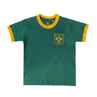 Imagem de Camisa Liga Retrô Brasil Verde Infantil, Verde, G