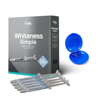 Imagem de Kit Clareador Dental Uso Caseiro Whiteness Simple 16% Fgm