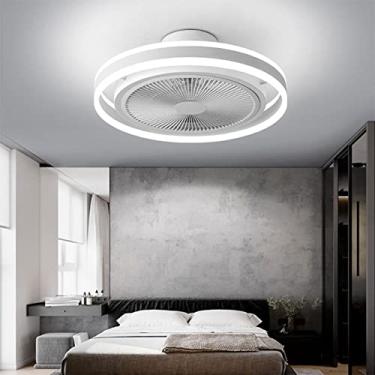 Imagem de Ventilador de teto com luz regulável, velocidade do vento ajustável, lustre, ventilador, lâmpada, quarto, sala de estar, ventilador de teto com luz, temporizador inteligente e controle remot
