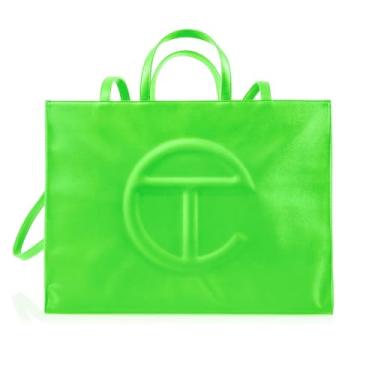 Imagem de TELFAR Bolsa de compras grande, Marcador verde, Large, Grande - Marcador verde