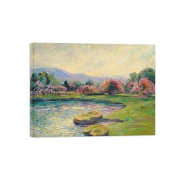 Imagem de Armand Guillaumin Famoso Arte de Parede Pôster-Impressões em Tela para sala de estar-Reprodução pinturas(Paisagem 4) 60x80cm Tela Embrulhada