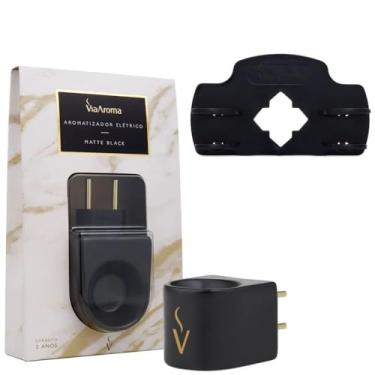 Imagem de Aromatizador Matte Black com Suporte para Óleos Essenciais e Essências, Preto - Via Aroma