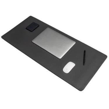 Imagem de Kit 2 em 1: Mouse Pad Gigante para Mesa (90x40cm) - Conjunto em Courino para Organização Completa do Escritório (1)