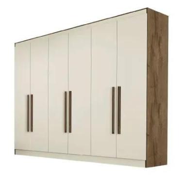 Imagem de Guarda Roupa Oslo 6 Portas 4 Gavetas MDF MadeMarcs MadeMarques - Móvei