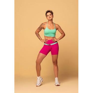 Imagem de Conjunto fitness bermuda e top feminino - Estrela Fitness 