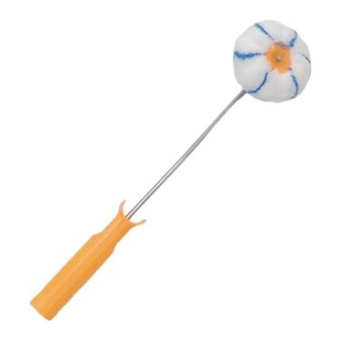 Imagem de Ｂｅｓｇａ Rolo de pintura de canto de 4 polegadas, comprimento do pincel 44 cm, versátil e resistente para tintas a óleo à base de água, manga redonda, cabo