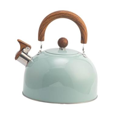 Imagem de Generic Chaleira de chá com apito Chaleira com bico de apito para fogão de indução a gás Panelas modernas de água quente de aço inoxidável