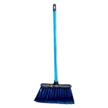 Imagem de Kit com Vassoura com cabo, Rodo Duplo de 40cm com Cabo e Pá de Lixo com Cabo Kit Com todos os cabos