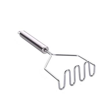Imagem de Espremedor de batatas de aço inoxidável resistente – Ferramenta de cozinha robusta e integrada para triturar batatas e legumes - espremedor de arame