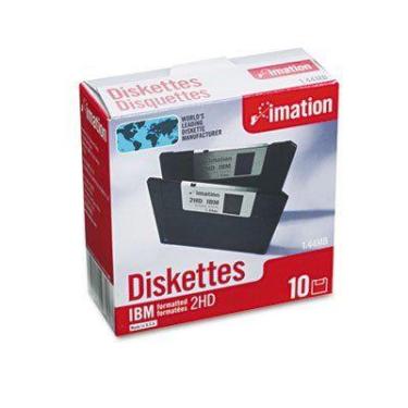 Imagem de Diskettes Imation 3.5" formatado para PC em formato DS-HD de 1,44 MB
