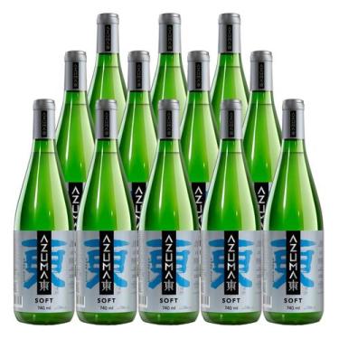 Imagem de Saquê Azuma Soft Sake Seco 740ml 12 Unidades