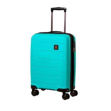 Imagem de Mala Pequena De Bordo Navegat Expansível Turquesa Rodas Duplas Cadeado Tsa Polipropileno