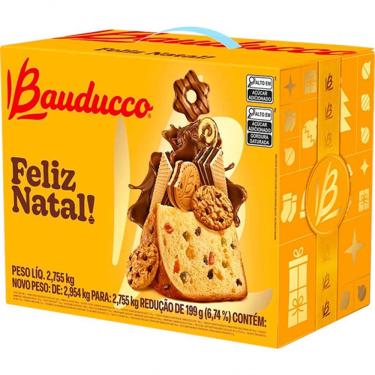 Imagem de Cesta De Natal Bauducco Grande 20 Itens Original C Nota Fisc