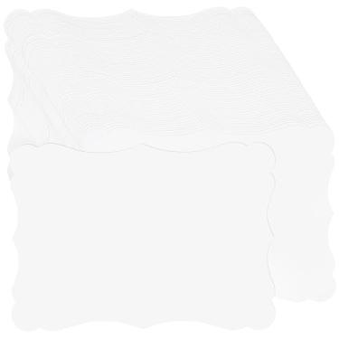 Imagem de 60 folhas cartolina de 4,9 x 16,9 polegadas - cartolina branca em branco kraft 180 g/m29,5 kg, papel para impressão para convites de casamento, tabela de assentos, chás de bebê, cartões de índice