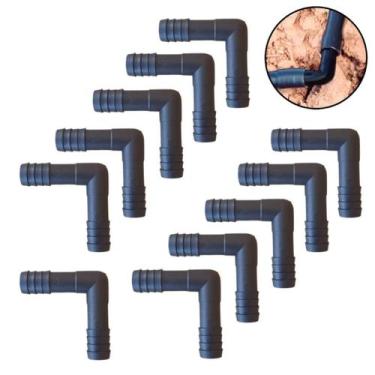 Imagem de Kit 11 Cotovelo Para Mangueira 1/2 Polegadas Conexão Joelho L 1/2 para