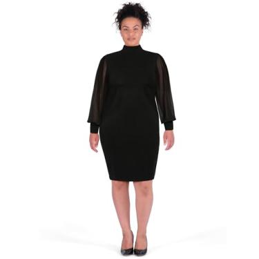 Imagem de City Chic Vestido feminino plus size - Jaylani, Preto, 26 Plus