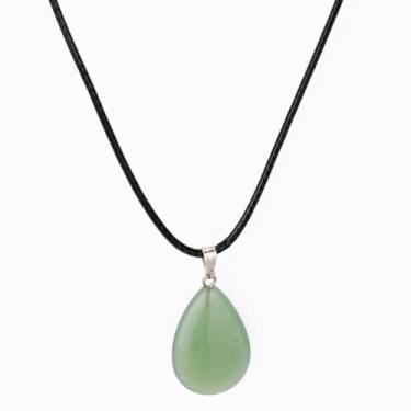 Imagem de Colar de cristal de pedra natural, olho de tigre, opala sereia, preto, obsidiana, verde, aventurina, colar feminino, one size, Cristal, Sem Pedra Preciosa