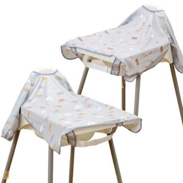 Imagem de Babador de manga comprida Happy Flute, à prova de bagunça, babadores d