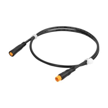 Imagem de Generic Cabo de extensão para bicicleta elétrica, plugue de 3 pinos, cabo de extensão de borracha profissional, conector à prova d'água para acessório de, Masculino Feminino