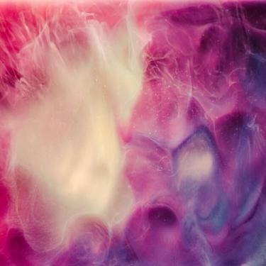 Imagem de Quadro Decorativo Glitter Steam Magic Poison Branco Roxo Arte Moderna 40x40cm