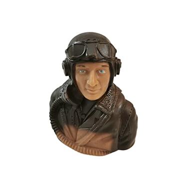 Imagem de Figuras de piloto 1/5 da Segunda Guerra Mundial pintadas à mão para aviões RC modelo avião avião Warbird esporte jato carro barco drone brinquedo motorista (FL-P-0222C)