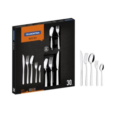 Imagem de Faqueiro com Facas para Churrasco 30 Peças Búzios -23798/050