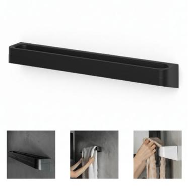 Imagem de Toalheiro de Parede para Banheiro com Fixação Por Adesivo Resistente S