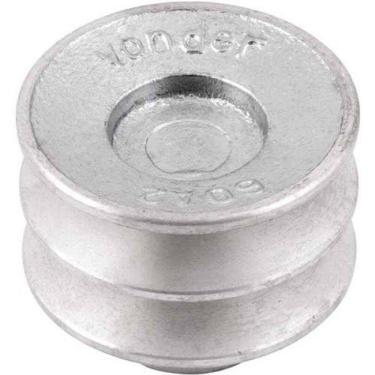 Imagem de Polia De Alumínio 2 Canais V Perfil A 60mm Sem Furo Vonder