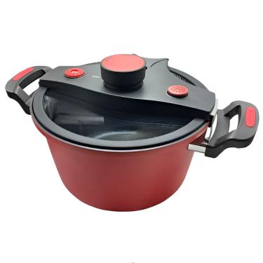 Imagem de Panela De Pressão 6L De Indução Em Alumínio Cerâmico Com Fechamento Externo