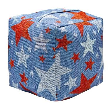 Imagem de Rolha de porta ponderada decorativa com design de cubo quadrado para portas de casa e escritório