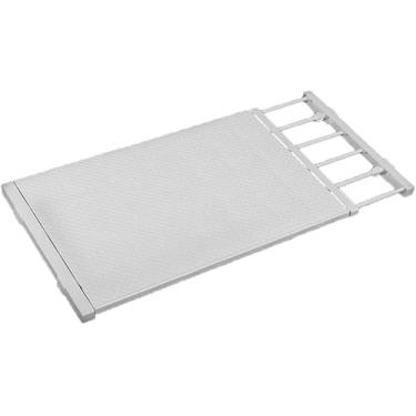 Imagem de Divisórias expansíveis de prateleira de armário ajustáveis para armário de armazenamento, organizador de guarda-roupa, separadores de haste de tensão para quarto, banheiro, cozinha, estante de livros