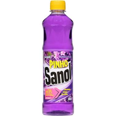 Imagem de Desinfetante Líquido para uso Geral, Pinho Lavanda, Sanol, 500 ml, Roxo