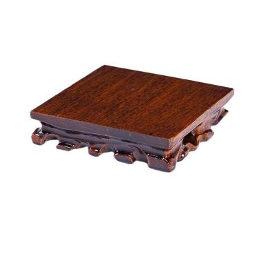 Imagem de Base de suporte de exibição Vaso de bonsai em miniatura quadrado, conjuntos chá, estatuetas, suporte exposição(Grande)