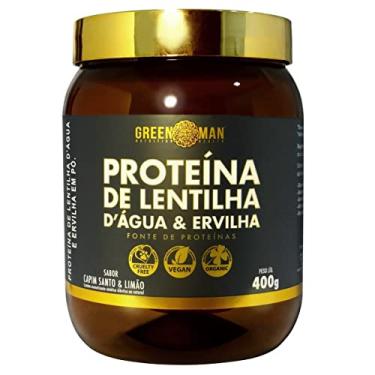 Imagem de Proteína de Lentilha D'Água & Ervilha (400g) - Capim Santo & Limão - Green Man Nutrition Health, Green Man Nutrition Health