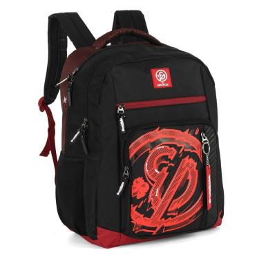 Imagem de Mochila Escolar Grande De Costas Youtuber Enaldinho Vermelho