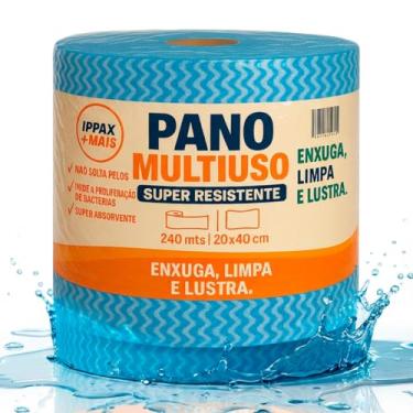 Imagem de Pano Multiuso para limpeza Ippax +Mais 20x240m 600un/rolo 35g/m2