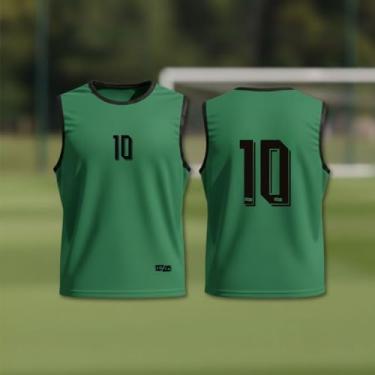 Imagem de Kit Com 10 Coletes Futebol Treino Esportivo (Verde)