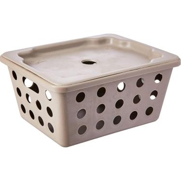 Imagem de Cesta One com Alças e Tampa, Grande, Light Gray Coza